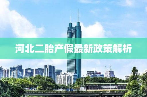 河北二胎產(chǎn)假最新政策解析