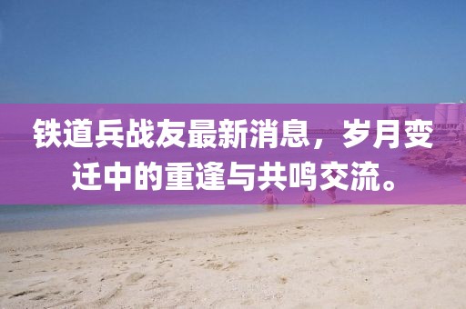 鐵道兵戰(zhàn)友最新消息，歲月變遷中的重逢與共鳴交流。