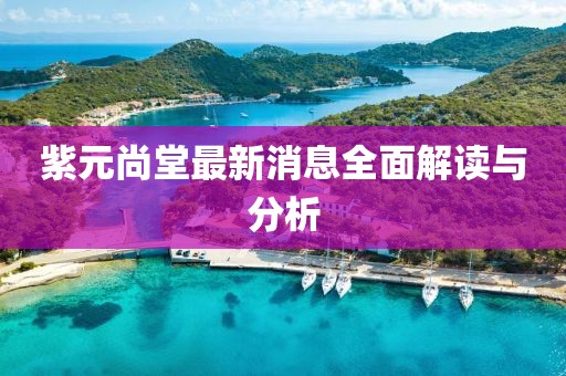 紫元尚堂最新消息全面解讀與分析