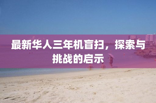 最新華人三年機盲掃，探索與挑戰(zhàn)的啟示