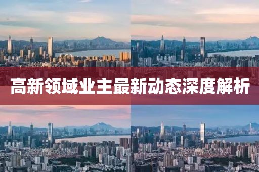 高新領(lǐng)域業(yè)主最新動(dòng)態(tài)深度解析