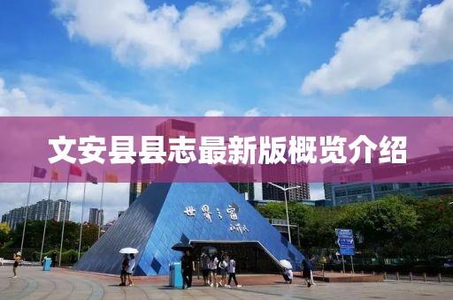 文安縣縣志最新版概覽介紹
