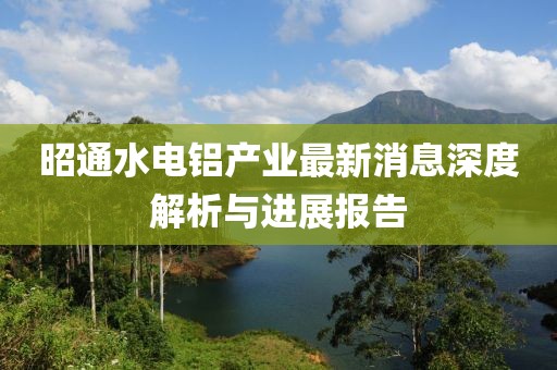昭通水電鋁產(chǎn)業(yè)最新消息深度解析與進(jìn)展報(bào)告
