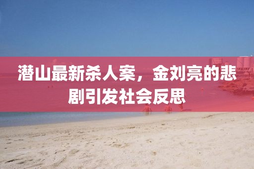 潛山最新殺人案，金劉亮的悲劇引發(fā)社會反思