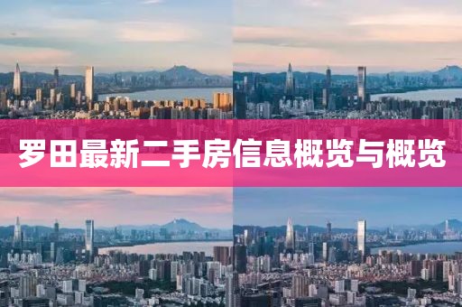 羅田最新二手房信息概覽與概覽