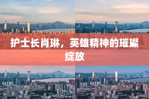 護士長肖琳，英雄精神的璀璨綻放