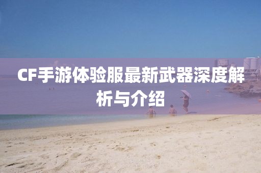 CF手游體驗(yàn)服最新武器深度解析與介紹