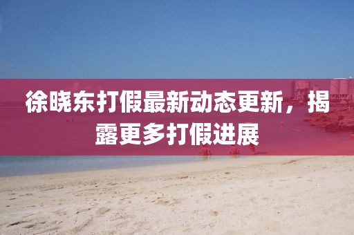 徐曉東打假最新動(dòng)態(tài)更新，揭露更多打假進(jìn)展