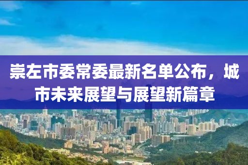 崇左市委常委最新名單公布，城市未來展望與展望新篇章