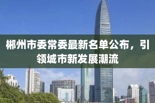 郴州市委常委最新名單公布，引領(lǐng)城市新發(fā)展潮流