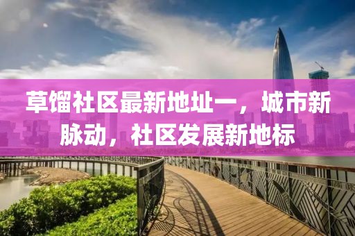 草餾社區(qū)最新地址一，城市新脈動，社區(qū)發(fā)展新地標(biāo)