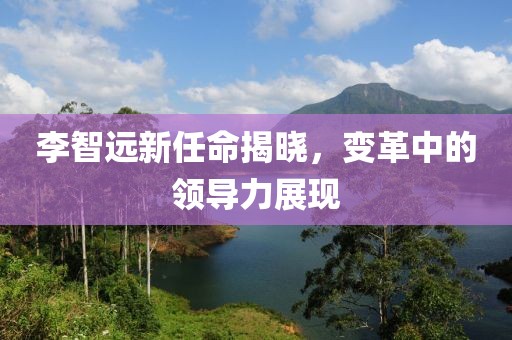 李智遠(yuǎn)新任命揭曉，變革中的領(lǐng)導(dǎo)力展現(xiàn)