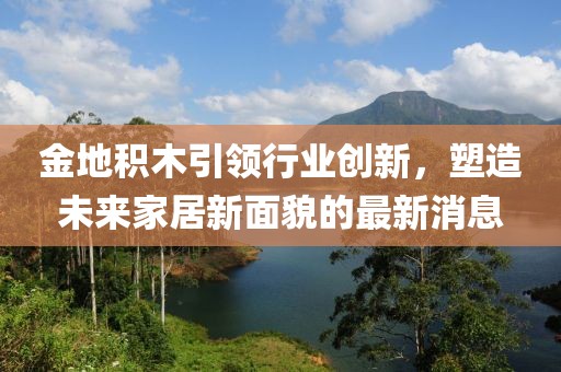 金地積木引領(lǐng)行業(yè)創(chuàng)新，塑造未來(lái)家居新面貌的最新消息