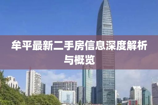 牟平最新二手房信息深度解析與概覽