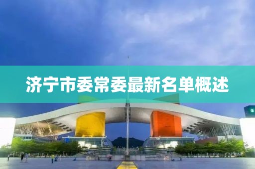 濟寧市委常委最新名單概述
