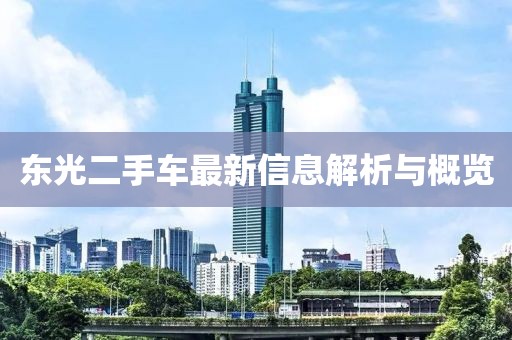 東光二手車最新信息解析與概覽