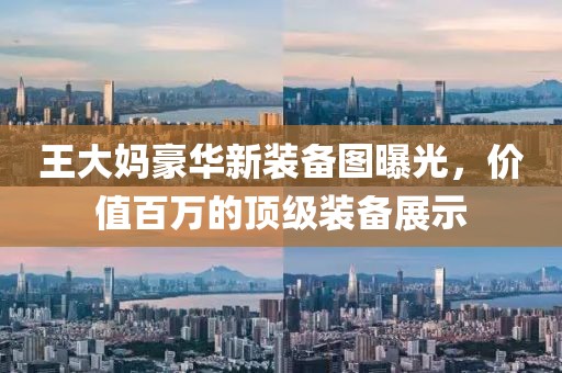 王大媽豪華新裝備圖曝光，價值百萬的頂級裝備展示