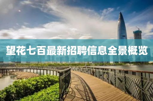 望花七百最新招聘信息全景概覽