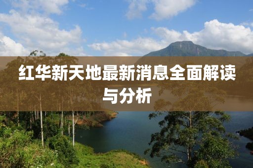 紅華新天地最新消息全面解讀與分析
