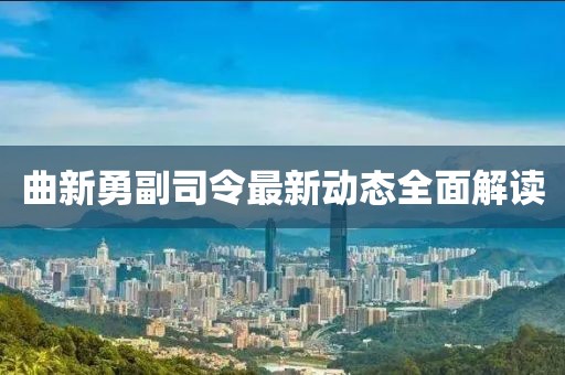 曲新勇副司令最新動(dòng)態(tài)全面解讀