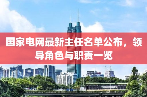 國(guó)家電網(wǎng)最新主任名單公布，領(lǐng)導(dǎo)角色與職責(zé)一覽