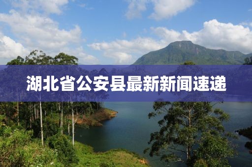湖北省公安縣最新新聞速遞
