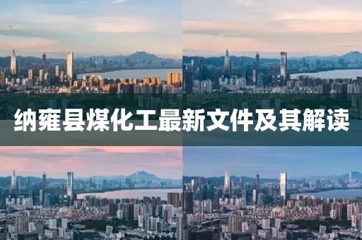 納雍縣煤化工最新文件及其解讀