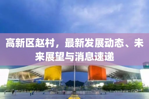 高新區(qū)趙村，最新發(fā)展動(dòng)態(tài)、未來展望與消息速遞