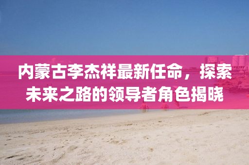 內(nèi)蒙古李杰祥最新任命，探索未來(lái)之路的領(lǐng)導(dǎo)者角色揭曉