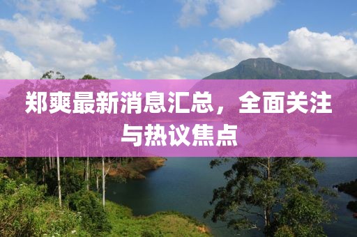 鄭爽最新消息匯總，全面關(guān)注與熱議焦點(diǎn)