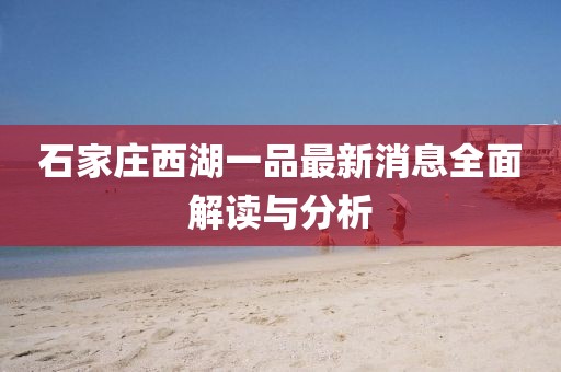 石家莊西湖一品最新消息全面解讀與分析