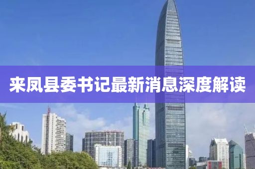 來鳳縣委書記最新消息深度解讀