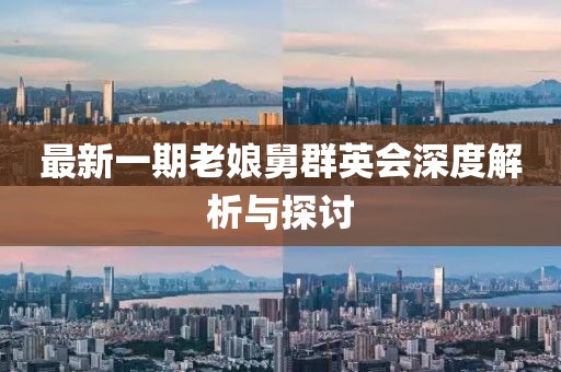 最新一期老娘舅群英會深度解析與探討
