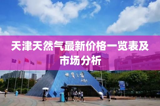天津天然氣最新價格一覽表及市場分析