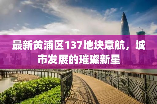 最新黃浦區(qū)137地塊意航，城市發(fā)展的璀璨新星