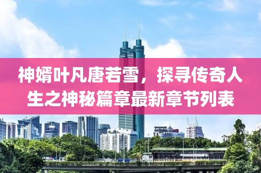 神婿葉凡唐若雪，探尋傳奇人生之神秘篇章最新章節(jié)列表