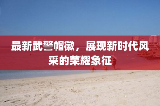 最新武警帽徽，展現(xiàn)新時(shí)代風(fēng)采的榮耀象征