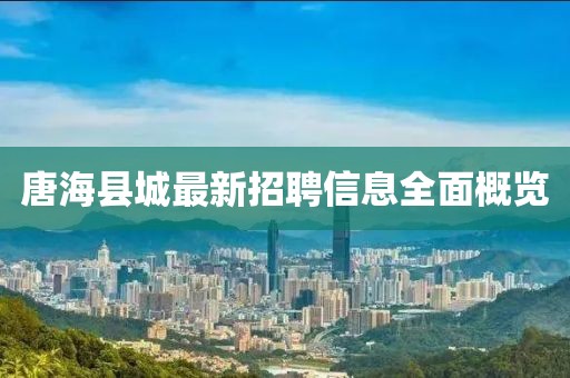 唐?？h城最新招聘信息全面概覽