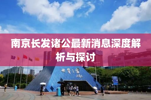 南京長發(fā)諸公最新消息深度解析與探討