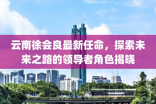 云南徐會良最新任命，探索未來之路的領(lǐng)導(dǎo)者角色揭曉