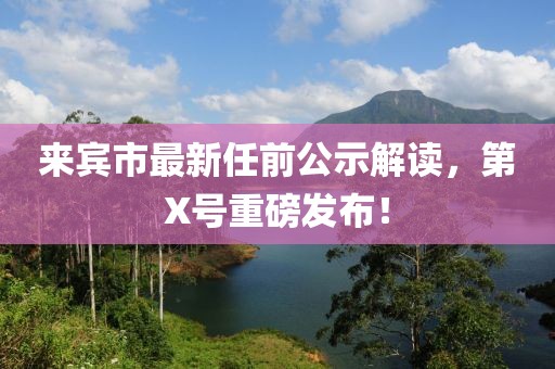 來賓市最新任前公示解讀，第X號重磅發(fā)布！