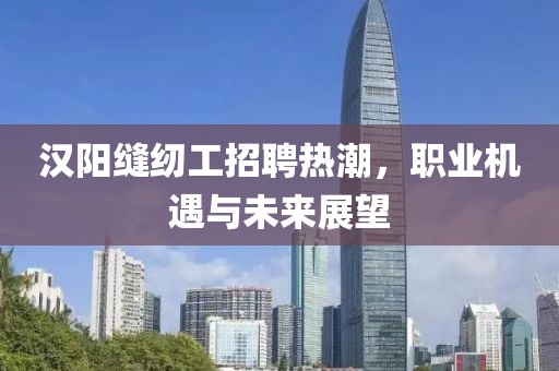 漢陽縫紉工招聘熱潮，職業(yè)機(jī)遇與未來展望
