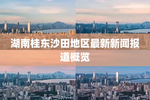 湖南桂東沙田地區(qū)最新新聞報(bào)道概覽