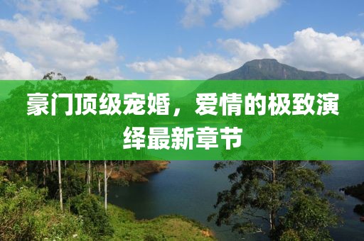 豪門頂級寵婚，愛情的極致演繹最新章節(jié)