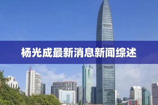 楊光成最新消息新聞綜述