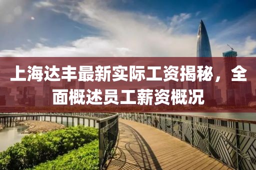 上海達(dá)豐最新實(shí)際工資揭秘，全面概述員工薪資概況