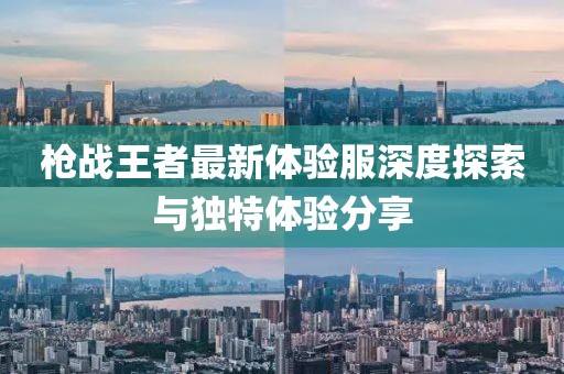 槍戰(zhàn)王者最新體驗(yàn)服深度探索與獨(dú)特體驗(yàn)分享