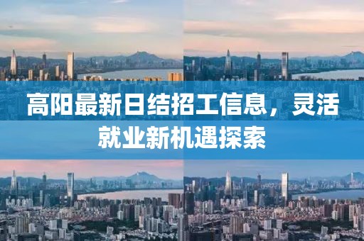 高陽最新日結(jié)招工信息，靈活就業(yè)新機遇探索