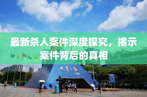 最新殺人案件深度探究，揭示案件背后的真相