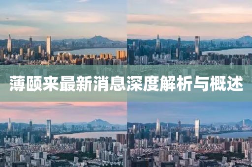 薄頤來(lái)最新消息深度解析與概述